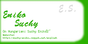 eniko suchy business card